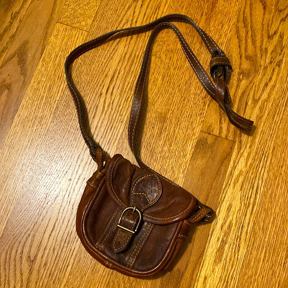 Small Czech Leather Crossbody Purse